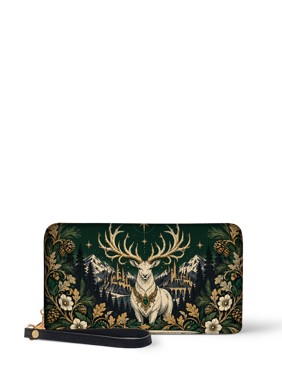 "The White Stag" Northern Court Long Wallet