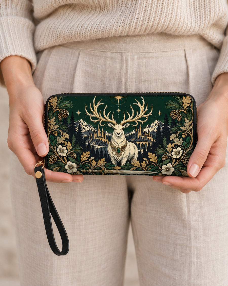 "The White Stag" Northern Court Long Wallet