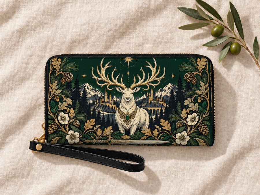 "The White Stag" Northern Court Long Wallet