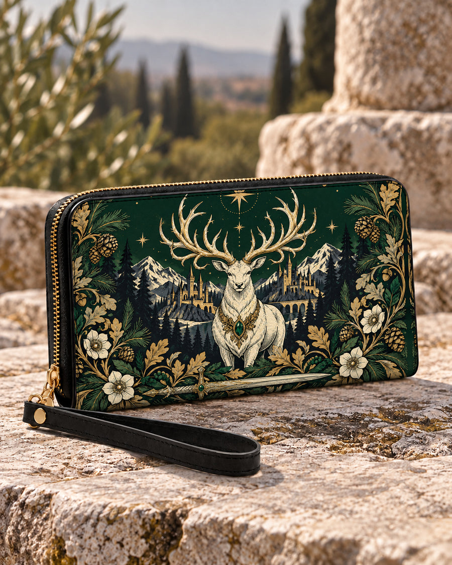 "The White Stag" Northern Court Long Wallet