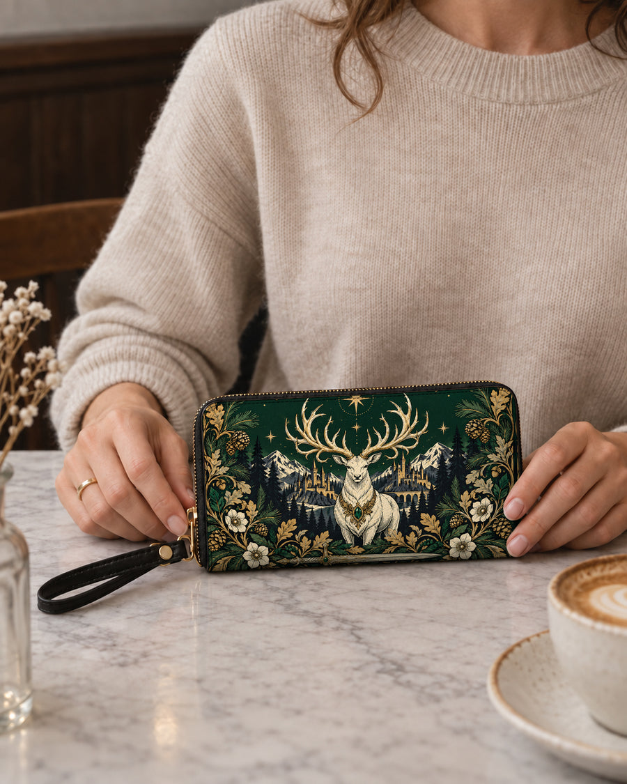 "The White Stag" Northern Court Long Wallet