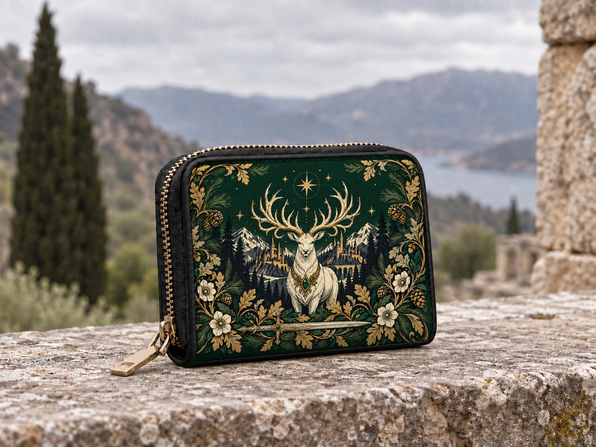 "The White Stag" Northern Court Mini Wallet