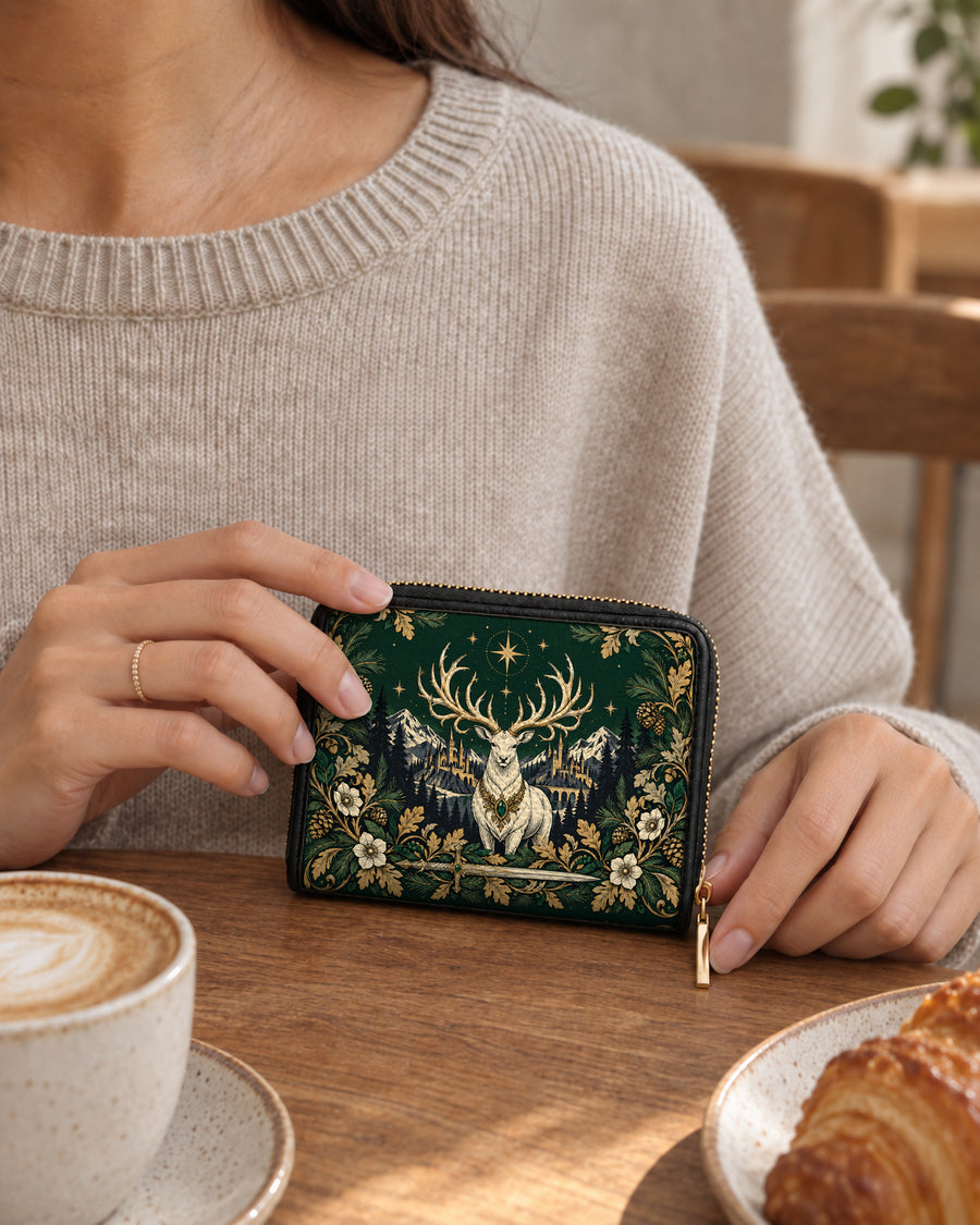 "The White Stag" Northern Court Mini Wallet