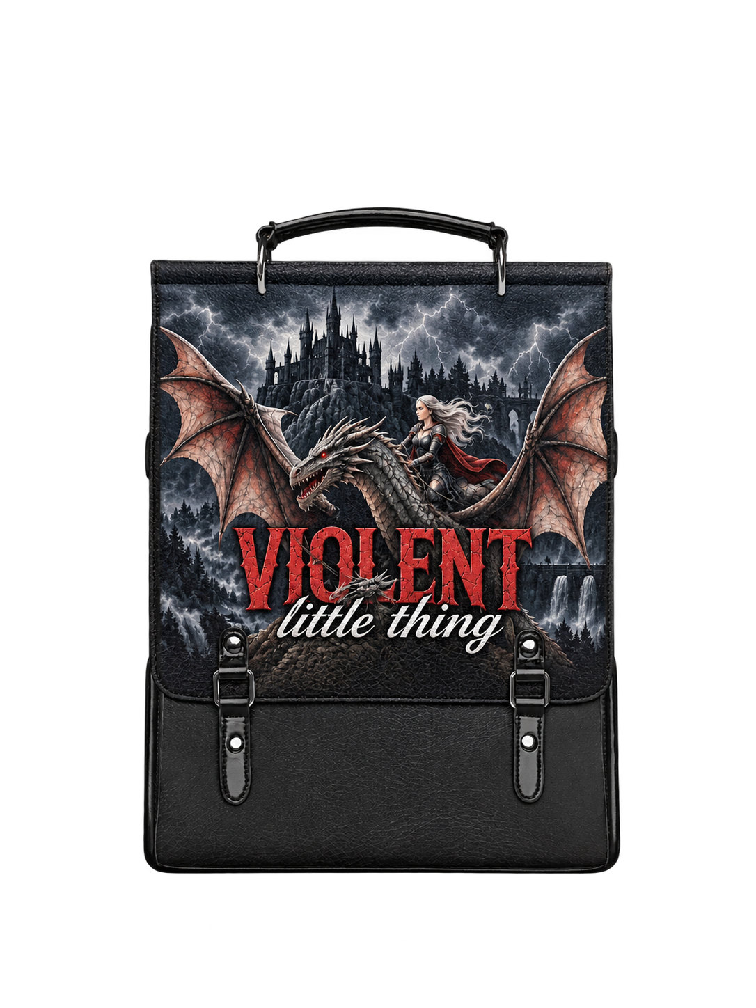 "Violent Little Thing" Dragon Rider Leather Backpack