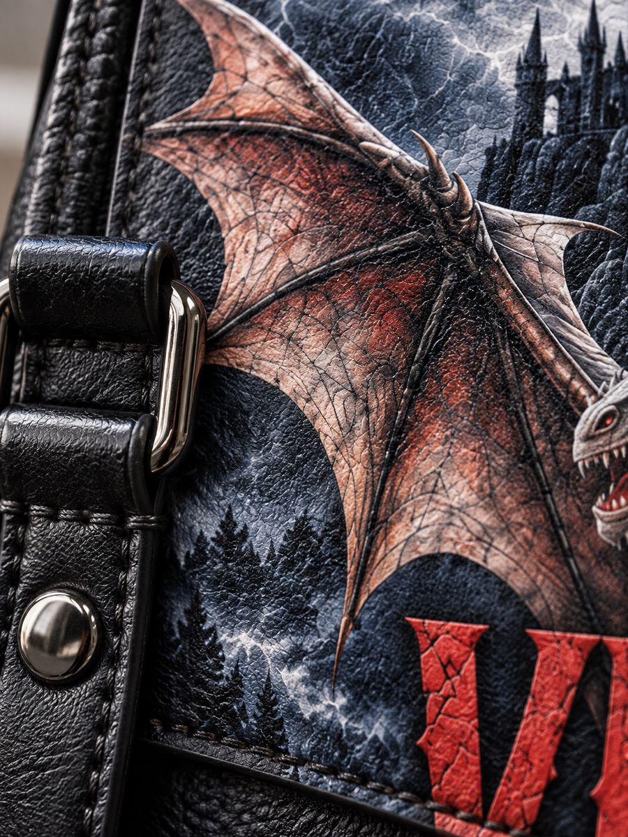 "Violent Little Thing" Dragon Rider Leather Backpack