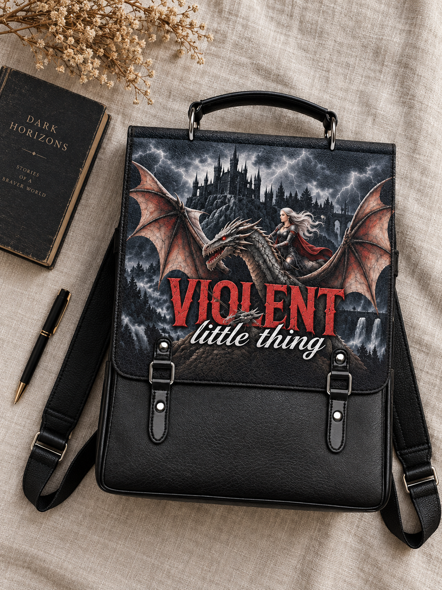 "Violent Little Thing" Dragon Rider Leather Backpack