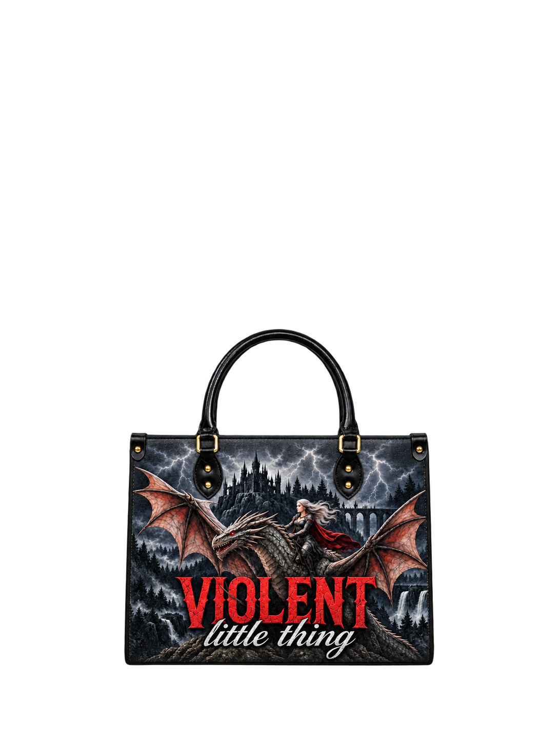 "Violent Little Thing" Dragon Rider Leather Handbag
