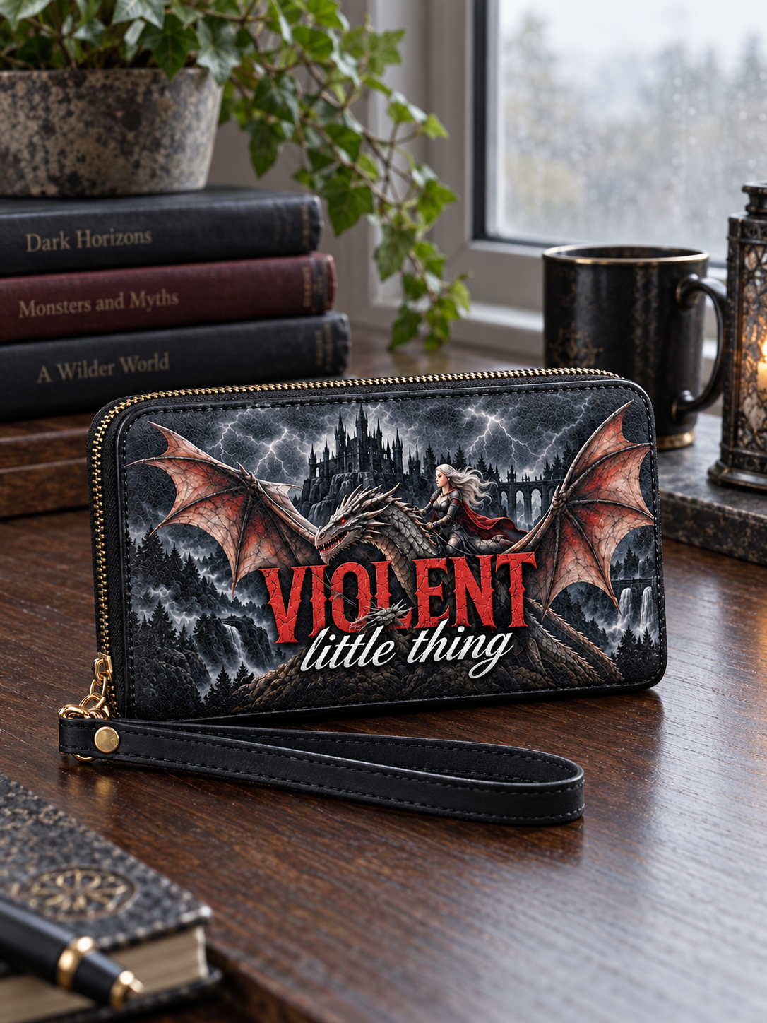 "Violent Little Thing" Dragon Rider Long Wallet
