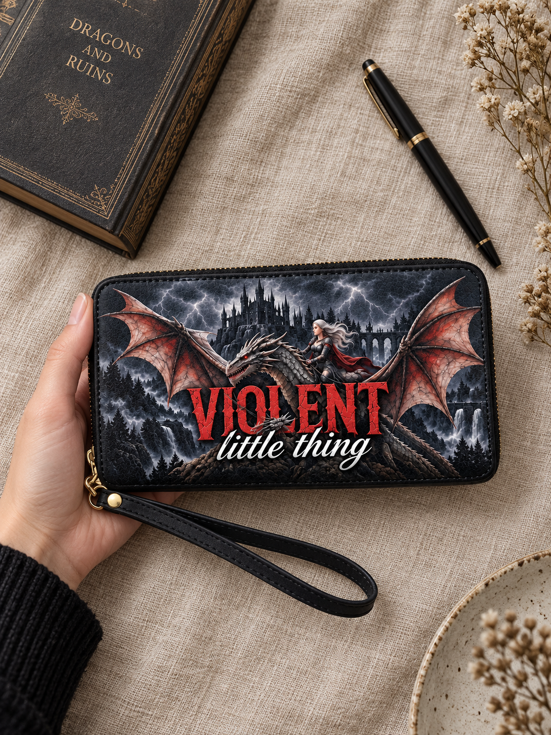 "Violent Little Thing" Dragon Rider Long Wallet