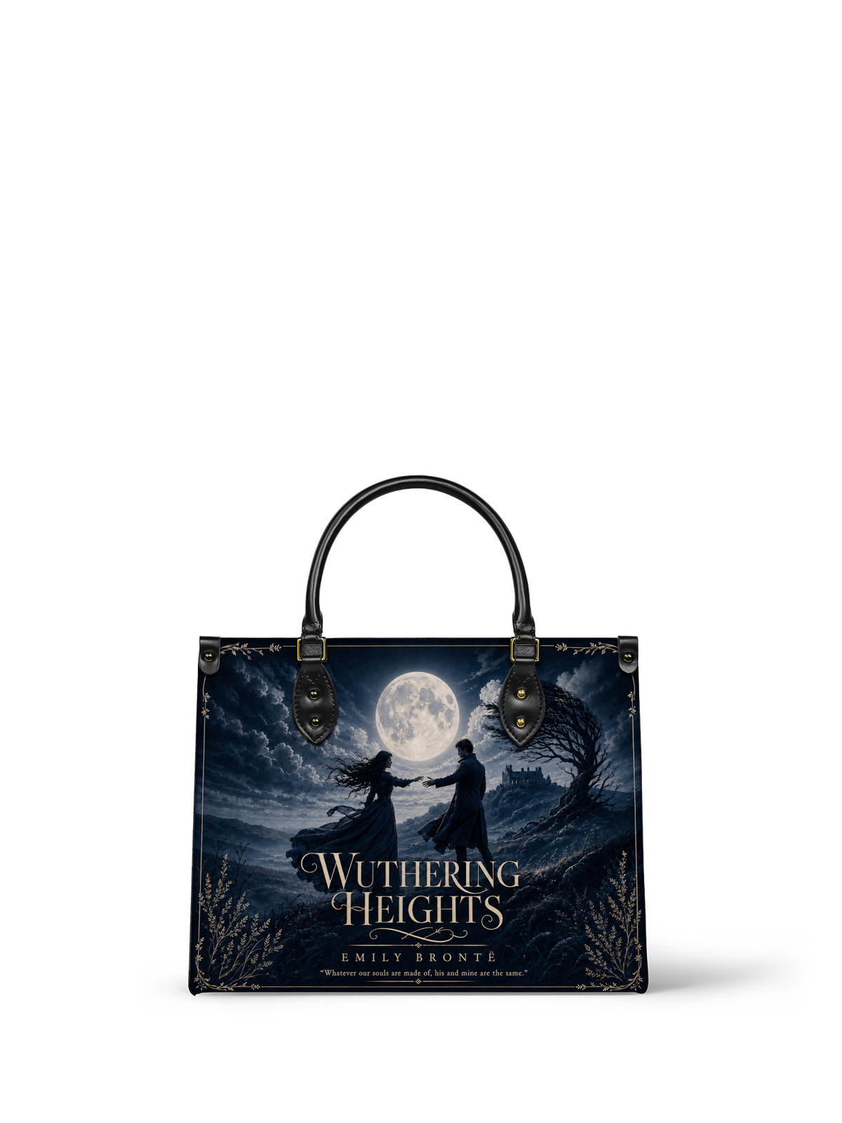 "Wuthering Heights" Windswept Moors Leather Handbag