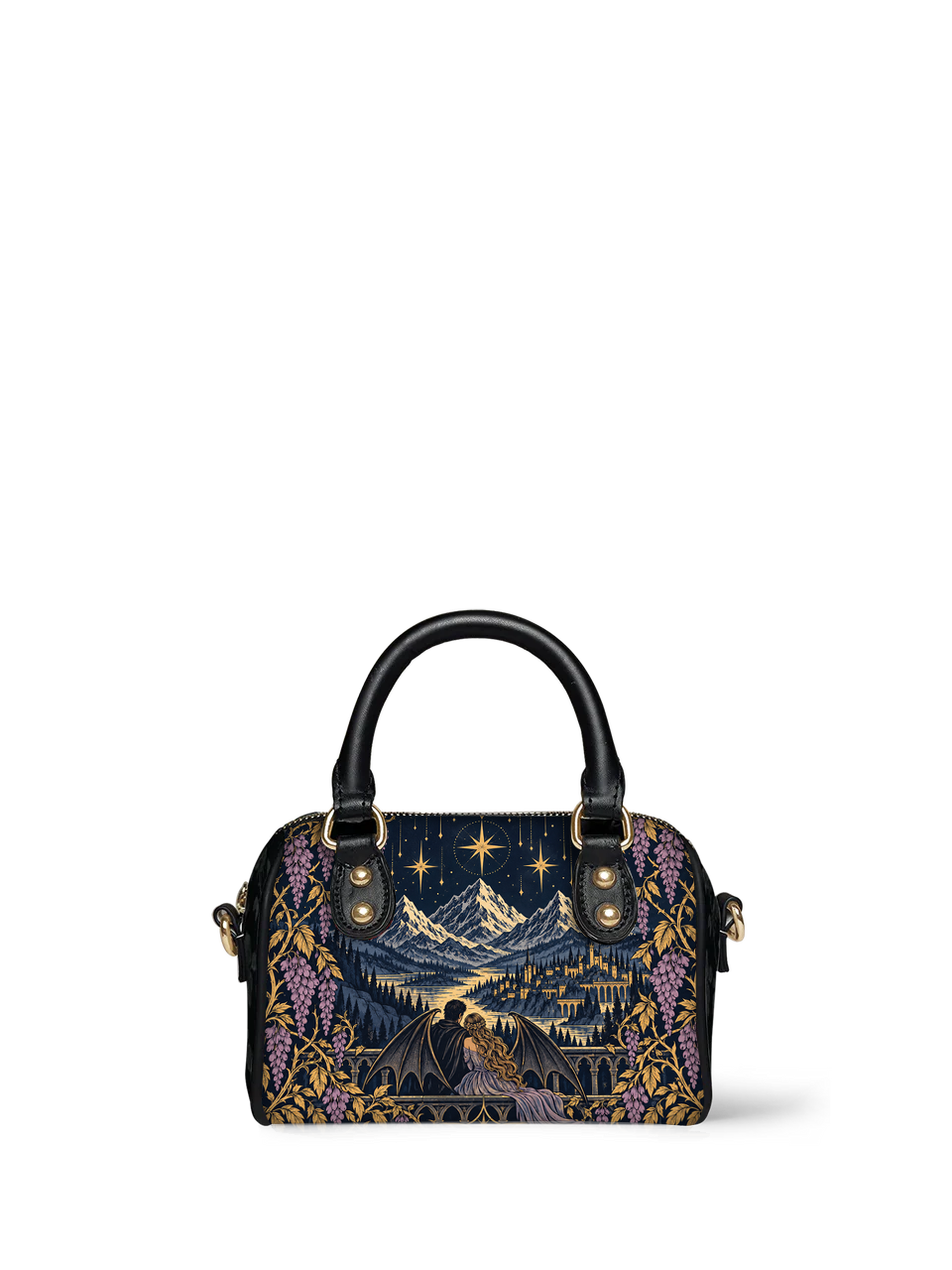"Wisteria Balcony" Winged Lovers Mini Satchel
