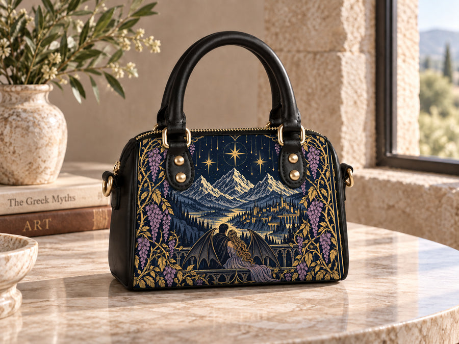 "Wisteria Balcony" Winged Lovers Mini Satchel