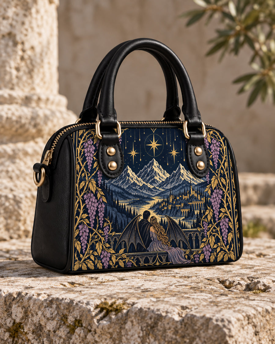 "Wisteria Balcony" Winged Lovers Mini Satchel