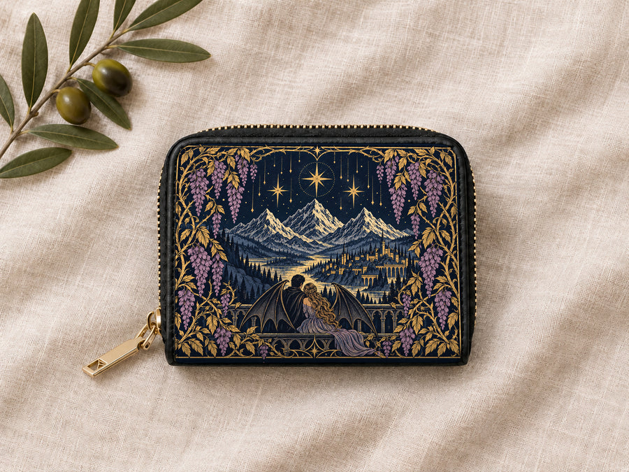 "Wisteria Balcony" Winged Lovers Mini Wallet