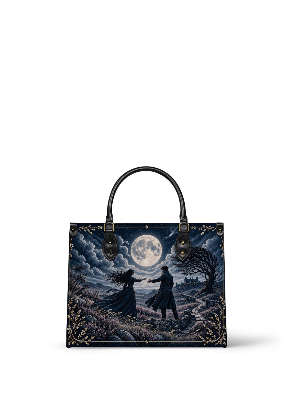 "Wuthering Heights" Windswept Moors Art Edition Leather Handbag