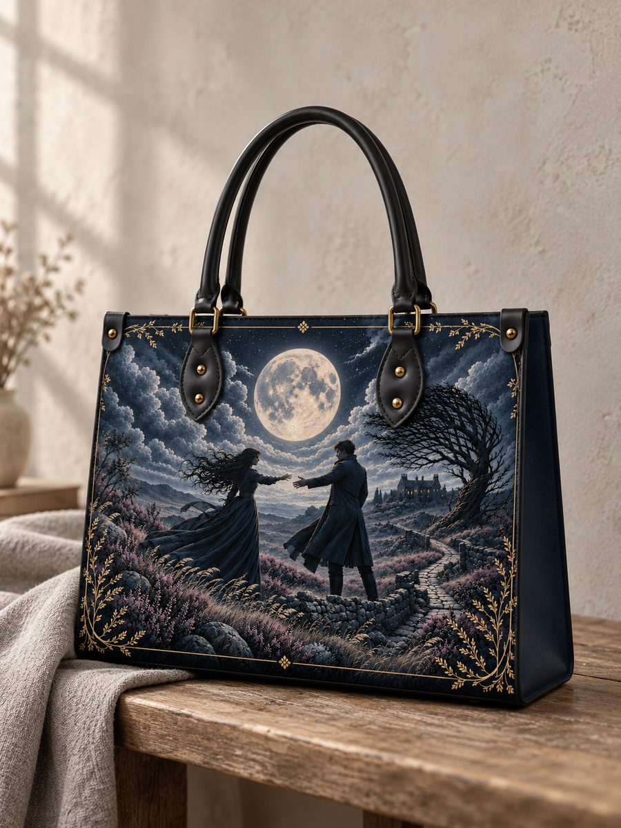 "Wuthering Heights" Windswept Moors Art Edition Leather Handbag