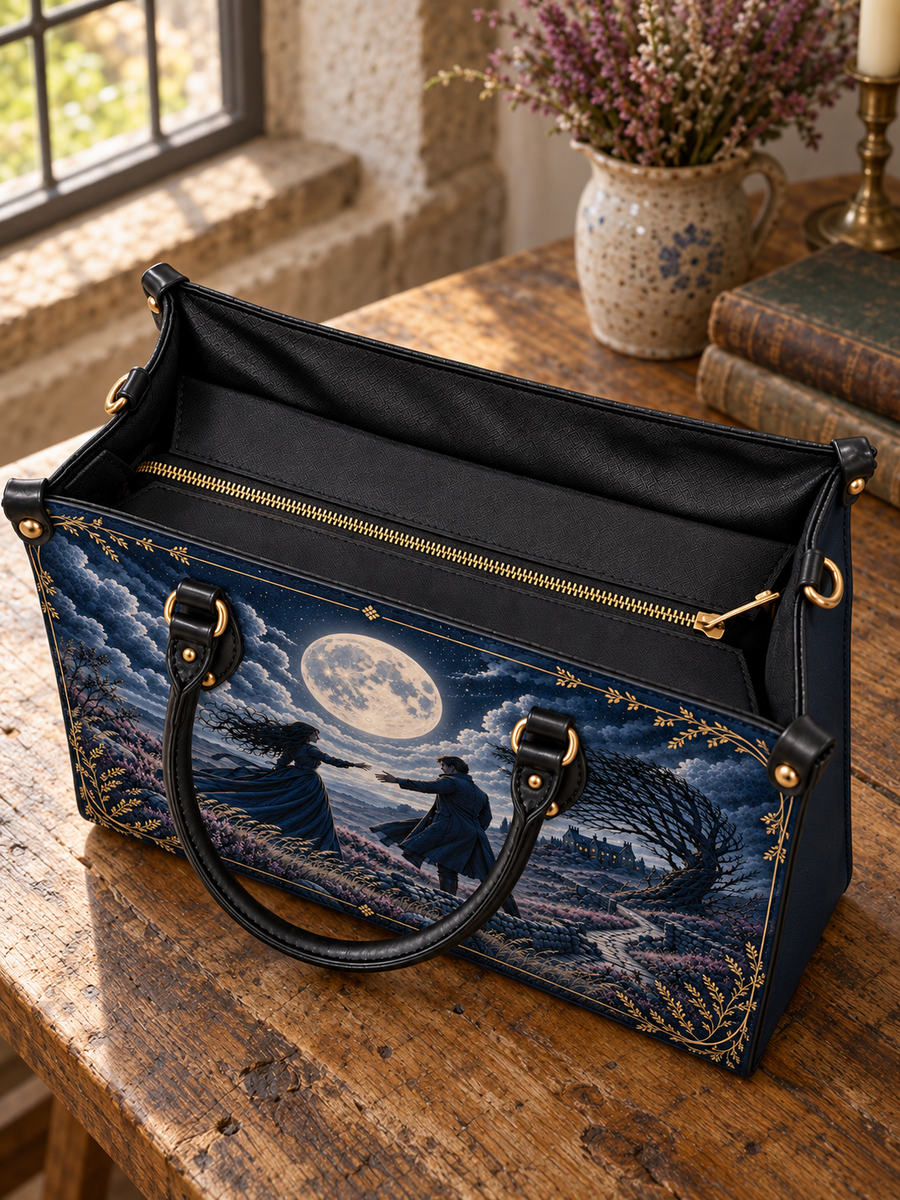 "Wuthering Heights" Windswept Moors Art Edition Leather Handbag