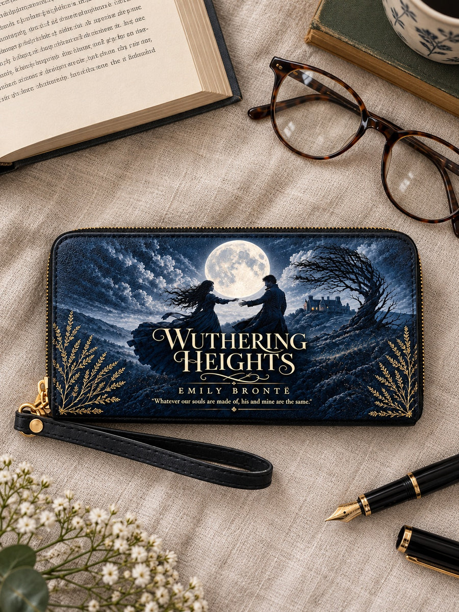 "Wuthering Heights" Windswept Moors Long Wallet