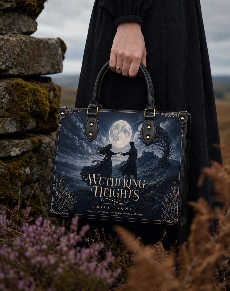 "Wuthering Heights" Windswept Moors Leather Handbag