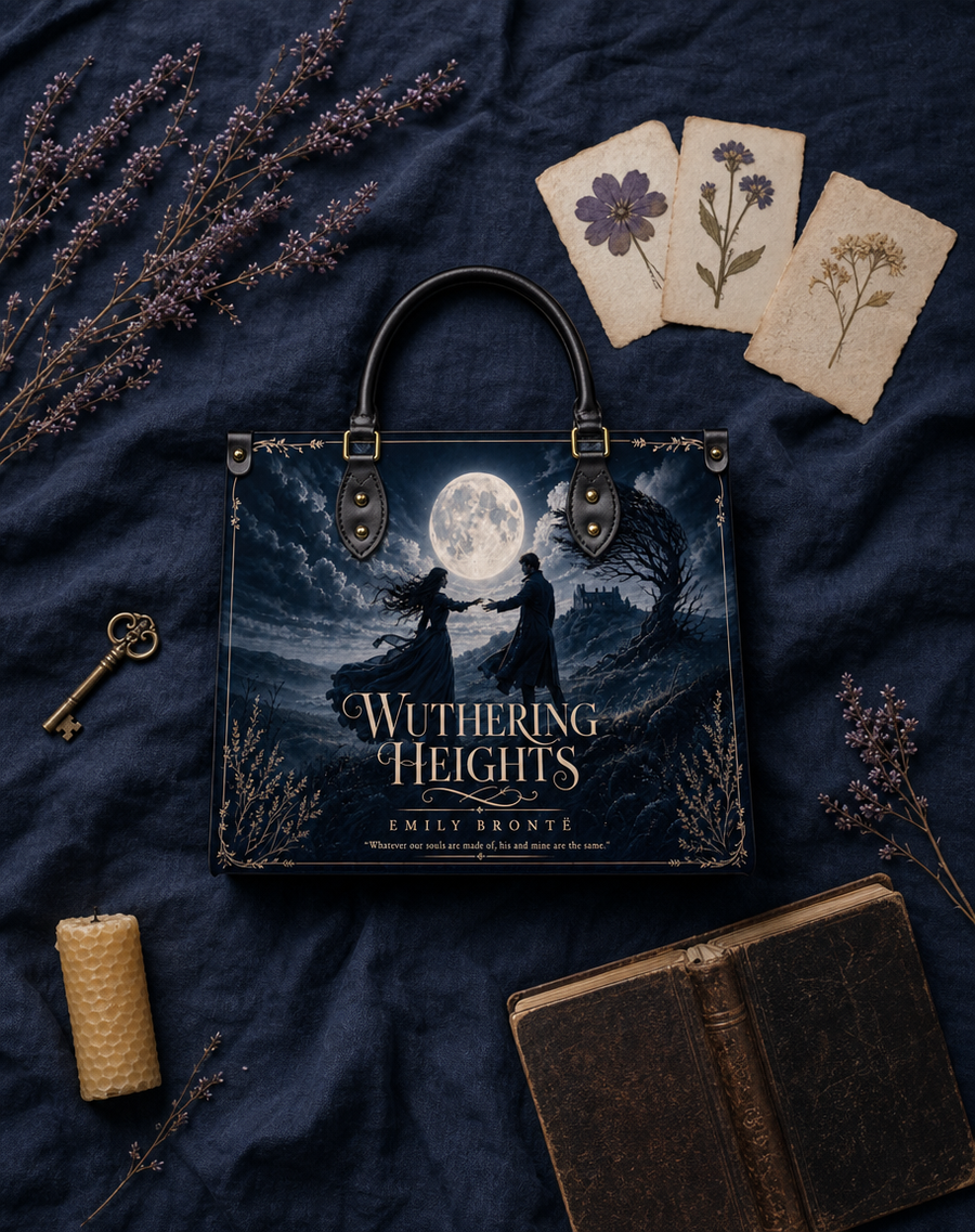 "Wuthering Heights" Windswept Moors Leather Handbag